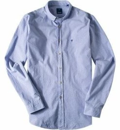 Budget 🥰 JOOP! Hemd Haye-W 15002888/527 Popeline, Blau gemustert, Blau 🤩