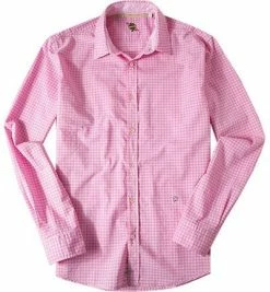 Budget ✨ Lucky de Luca Hemd Nyro 8105/2 Baumwolle, Pink-rosa kariert, Pink 🎁