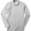 Billig 🧨 RENÉ LEZARD Hemd 62/07/X623W/2482/938 Shaped Fit, Baumwolle-Leinen, Hellgrau gemustert, Grey 🤩