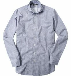 Brandneu 🎉 RENÉ LEZARD Hemd 62/07/X623W/2480/575 Shaped Fit, Popeline, Marine-weiß floral, Navy blue ✔️