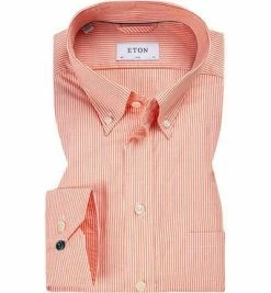 Top 10 👍 ETON Slim fit B.D. 0880/53606/45 Hemd, Baumwolle, Orange-weiß gestreift, Orange-weiß 🧨