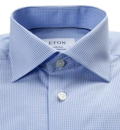 Großhandel 😀 ETON Contemporary Fit Kent 2538/79311/23 Hemd, Popeline, Hellblau-weiß kariert, Hellblau 🎁 2 Großhandel 😀 ETON Contemporary Fit Kent 2538/79311/23 Hemd, Popeline, Hellblau-weiß kariert, Hellblau 🎁 – Bild 2