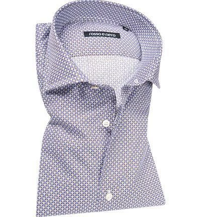 Top 10 😀 rosso e nero Hemd Mexico 0038/9710 Slim Fit, Popeline, Hellbrau-royal gemustert, Blau-braun ❤️ 1 Top 10 😀 rosso e nero Hemd Mexico 0038/9710 Slim Fit, Popeline, Hellbrau-royal gemustert, Blau-braun ❤️