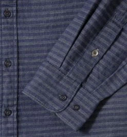 Coupon 😉 Marc O'Polo Hemd 627/1560/42062/D87 Shaped Fit, Baumwolle, 👖 Jeansblau gestreift, Combo 🌟 -Hemden Verkaufsgeschäft 246112 norm3