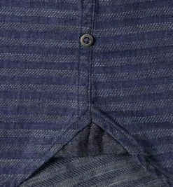 Coupon 😉 Marc O'Polo Hemd 627/1560/42062/D87 Shaped Fit, Baumwolle, 👖 Jeansblau gestreift, Combo 🌟 -Hemden Verkaufsgeschäft 246112 norm4