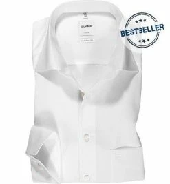 Budget 🔔 OLYMP Hemd Luxor Comfort Fit 0254/64/00 Popeline, Weiß 🥰