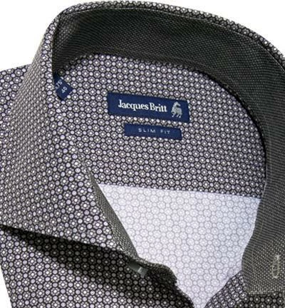 Am billigsten 👏 Jacques Britt Hemd Stefano Mix 768280/36 Slim Fit, Popeline, Schlifgrün-schwarz gemustert, Grau-schwarz ❤️ 2 Am billigsten 👏 Jacques Britt Hemd Stefano Mix 768280/36 Slim Fit, Popeline, Schlifgrün-schwarz gemustert, Grau-schwarz ❤️ – Bild 2