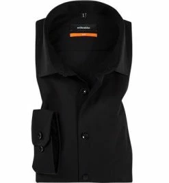 Aktion 🥰 Seidensticker Hemd 675198/39 Slim Fit, Chambray, Schwarz ✨