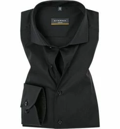 Schlussverkauf 👏 ETERNA slim fit 8424/F182/39 Hemd, Popeline, Schwarz ❤️