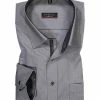Brandneu 🎁 ETERNA modern fit 8500/X157/32 Hemd, Chambray, Grau meliert, Grau 🛒