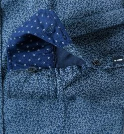 Besorgen ✨ JOOP! Hemd JJSH-05Hanson K-W 30001314/413 Baumwolle, Marine-weiß paisley, Royalblau 🔔 -Hemden Verkaufsgeschäft 250201 norm3