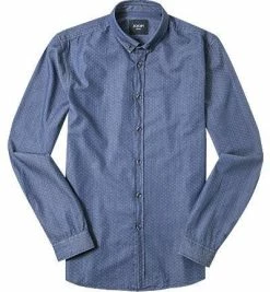Bester Verkauf ⌛ JOOP! Hemd JJSH-06Haye-W 30001316/420 Baumwolle, 👖 Jeansblau gemustert, Blau 👏