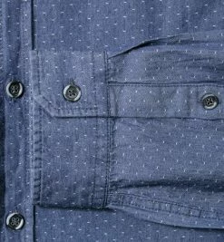 Bester Verkauf ⌛ JOOP! Hemd JJSH-06Haye-W 30001316/420 Baumwolle, 👖 Jeansblau gemustert, Blau 👏 -Hemden Verkaufsgeschäft 251034 norm3