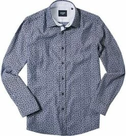 Billig 👏 JOOP! Hemd JJSH-05Hanson K-W 30001314/411 Baumwolle, Nachtblau-weiß gemustert, Marineblau 🧨
