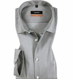 Auslauf ⭐ Seidensticker Hemd 675198/32 Slim-Fit, Chambray, Grau meliert, Grau ⭐