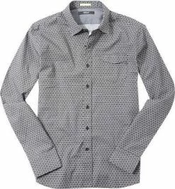 Billig 😉 Replay Hemd M4913/71088/010 Regular Fit, Baumwolle, Schwarz gemustert, Schwarz 🔥