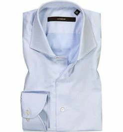 Neu 🎉 Windsor Hemd Trissio Hai 30007511/420 Shaped Fit, Twill, Hellblau ❤️