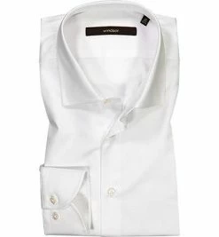Coupon 🧨 Windsor Hemd Torri Kent 13009100/199 Shaped Fit, Twill, Weiß 💯