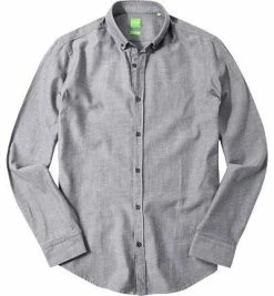 Angebote ✨ BOSS Green Hemd C-Baldasar 50320144/410 Modern Fit, Twill, Rauchblau meliert, Navy 🌟