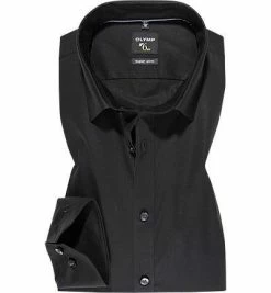Bester Verkauf ⭐ OLYMP Hemd No. Six Super Slim 0467/64/68 Super Slim Fit, Popeline, Schwarz 🛒
