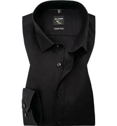 Rabatt ✨ OLYMP Hemd No. Six Super Slim EL 0466/69/68 Super Slim Fit, Popeline, Extra langer Arm, Schwarz 🎁 1 Rabatt ✨ OLYMP Hemd No. Six Super Slim EL 0466/69/68 Super Slim Fit, Popeline, Extra langer Arm, Schwarz 🎁