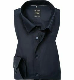 Aktion 💯 OLYMP Hemd No. Six Super Slim 0466/64/18 Super Slim Fit, Popeline, Nachtblau, Marine ⌛