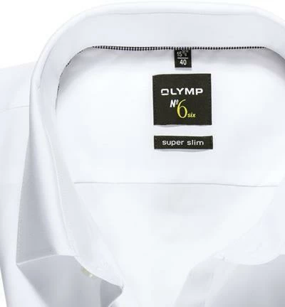 Schlussverkauf 👏 OLYMP Hemd No. Six Super Slim EL 0466/69/00 Super Slim Fit, Popeline, Extra langer Arm, Weiß 🔥 2 Schlussverkauf 👏 OLYMP Hemd No. Six Super Slim EL 0466/69/00 Super Slim Fit, Popeline, Extra langer Arm, Weiß 🔥 – Bild 2