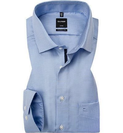 Aktion 😍 OLYMP Hemd Luxor Modern Fit 0424/64/11 Baumwolle, Bleu gemustert, Bleu ⭐ 1 Aktion 😍 OLYMP Hemd Luxor Modern Fit 0424/64/11 Baumwolle, Bleu gemustert, Bleu ⭐