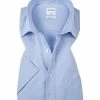 Blitzangebot 😀 OLYMP Hemd Luxor Comfort Fit 1108/12/11 Kurzarmhemd, Popeline, Blau-weiß kariert, Blau 👍