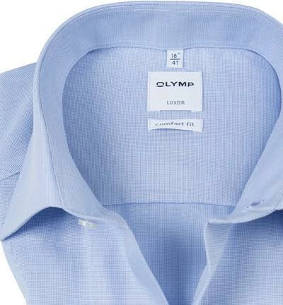 Blitzangebot 😀 OLYMP Hemd Luxor Comfort Fit 1108/12/11 Kurzarmhemd, Popeline, Blau-weiß kariert, Blau 👍 2 Blitzangebot 😀 OLYMP Hemd Luxor Comfort Fit 1108/12/11 Kurzarmhemd, Popeline, Blau-weiß kariert, Blau 👍 – Bild 2