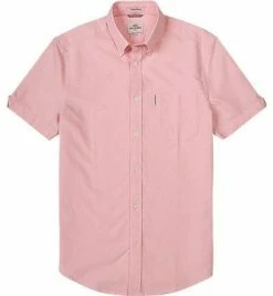 Aktion 🤩 Ben Sherman Hemd B.D. MA13606/chalk pink Kurzarmhemd, Oxford, Rosa-weiß meliert ✔️