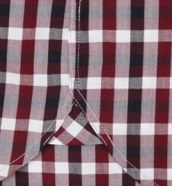 Besorgen 🛒 Fred Perry Hemd B.D. M1583/D60 Kurzarmhemd, Baumwolle, Rot-schwarz kariert, Rosewood 👍 -Hemden Verkaufsgeschäft 265328 norm3