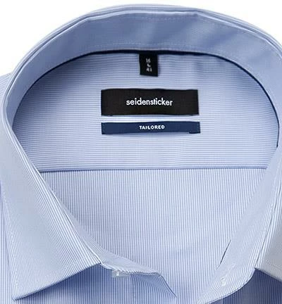 Brandneu 🔥 Seidensticker Tailored Kent 246670/11 Hemd, Tailored Fit, Popeline, Bleu-weiß gestreift, Hellblau 😀 2 Brandneu 🔥 Seidensticker Tailored Kent 246670/11 Hemd, Tailored Fit, Popeline, Bleu-weiß gestreift, Hellblau 😀 – Bild 2