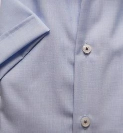 Bester Verkauf ✨ Seidensticker Tailored Kent 246239/12 Kurzarmhemd, Tailored Fit, Fil á Fil, Hellblau meliert, Hellblau 💯 -Hemden Verkaufsgeschäft 265495 norm3