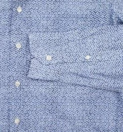 Bester Verkauf 😉 RENÉ LEZARD Hemd 72/07/X623W/4434/575 Shaped Fit, Popeline, Marine gemustert, Navy blue 🥰 -Hemden Verkaufsgeschäft 265786 norm3