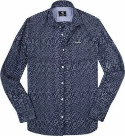 Bester Verkauf ⭐ N.Z.A. Hemd 17BN530/navy Popeline, Navy gemustert 🔔
