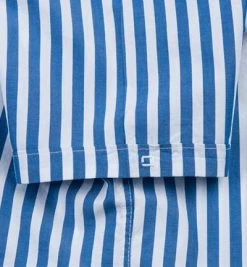 Brandneu 🎁 OLYMP Hemd Level Five Casual Body Fit3072/72/15 Kurzarmhemd, Popeline, Blau-weiß gestreift, Blau 😀 -Hemden Verkaufsgeschäft 267715 norm3