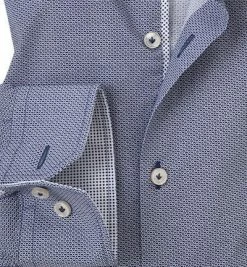 Am billigsten 🔥 Jacques Britt Hemd Kai Mix EL 865121/18 Slim Fit, Popeline, Extra langer Arm, Navy meliert, Blau 🥰 -Hemden Verkaufsgeschäft 268453 norm3