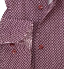Bester Verkauf 💯 Jacques Britt Hemd Ben Mix EL 835291/46 Custom Fit, Popeline, Extra langer Arm, Barolo gemustert, Dunkelrot 🔥 -Hemden Verkaufsgeschäft 268455 norm3