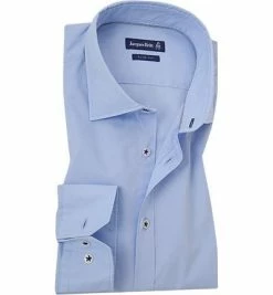 Auslauf 🎉 Jacques Britt Hemd John AL W. 875030/10 Slim Fit, Popeline, Hellblau 😉