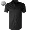 Billig 😀 DESOTO Hemd B.D. 21031-3/081 Kurzarmhemd, Slim Fit, Jersey, Schwarz 🔥