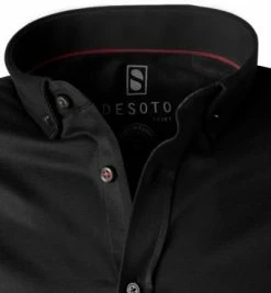 Billig 😀 DESOTO Hemd B.D. 21031-3/081 Kurzarmhemd, Slim Fit, Jersey, Schwarz 🔥 -Hemden Verkaufsgeschäft 269173 norm2