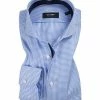 Brandneu 🧨 OLYMP Signature OLYMP Hemd Signature 8524/84/11 Tailored Fit, Baumwolle, Bleu gemustert, Bleu ✨