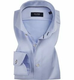 Neu ⭐ OLYMP Signature OLYMP Hemd Signature 8585/84/10 Tailored Fit, Baumwolle, Bleu, Hellblau 🧨