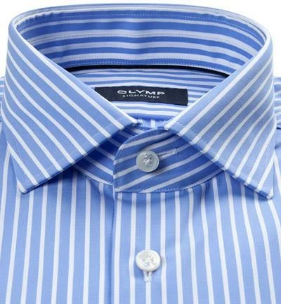 Bestes Angebot 🛒 OLYMP Signature OLYMP Hemd Signature 8510/84/11 Tailored Fit, Baumwolle, Bleu-weiß gestreift, Bleu ⭐ 2 Bestes Angebot 🛒 OLYMP Signature OLYMP Hemd Signature 8510/84/11 Tailored Fit, Baumwolle, Bleu-weiß gestreift, Bleu ⭐ – Bild 2