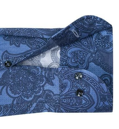 Besorgen 🎉 Jacques Britt Custom Fit Roma Hai 137100/17 Hemd, Baumwolle, Navy gemustert, Blau ✨ 3 Besorgen 🎉 Jacques Britt Custom Fit Roma Hai 137100/17 Hemd, Baumwolle, Navy gemustert, Blau ✨ – Bild 3