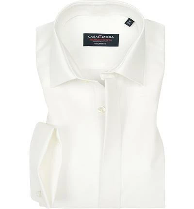 Schlussverkauf 😉 CasaModa Modern Fit Kent 005535/62 Hemd, Popeline, Wollweiß, Beige 🔥 1 Schlussverkauf 😉 CasaModa Modern Fit Kent 005535/62 Hemd, Popeline, Wollweiß, Beige 🔥