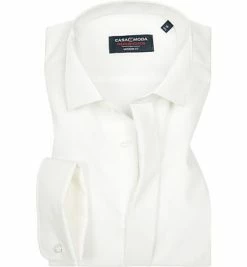 Besorgen ❤️ CasaModa Modern Fit Kent 005550/62 Hemd, Popeline, Wollweiß, Creme 🤩