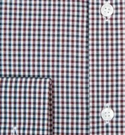 Bestpreis ✨ Seidensticker Tailored Kent 247190/47 Hemd, Tailored Fit, Popeline, Rot-navy kariert, Rot ⭐ -Hemden Verkaufsgeschäft 278410 norm3