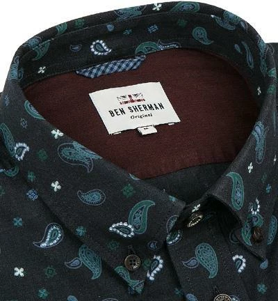Blitzangebot 🎁 Ben Sherman Hemd B.D. 48007/025 Regular Fit, Baumwolle, Navy gemustert, Navy 😍 2 Blitzangebot 🎁 Ben Sherman Hemd B.D. 48007/025 Regular Fit, Baumwolle, Navy gemustert, Navy 😍 – Bild 2
